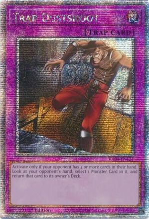 Trap Dustshoot (Quarter Century Secret Rare) (RA04-EN121) - Quarter Century Stampede 1st Edition