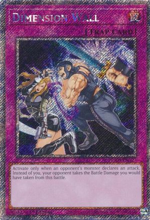 Dimension Wall (Platinum Secret Rare) (RA04-EN127) - Quarter Century Stampede 1st Edition