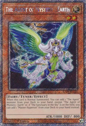 The Agent of Mystery - Earth (Platinum Secret Rare) (RA04-EN146) - Quarter Century Stampede 1st Edition