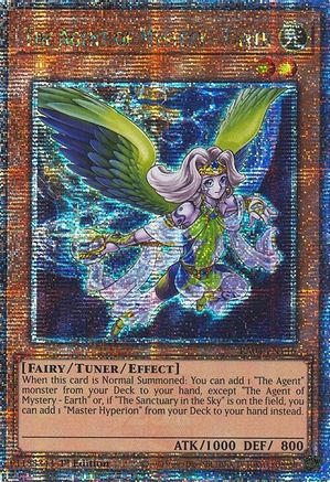 The Agent of Mystery - Earth (Quarter Century Secret Rare) (RA04-EN146) - Quarter Century Stampede 1st Edition