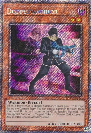 Doppelwarrior (Platinum Secret Rare) (RA04-EN147) - Quarter Century Stampede 1st Edition
