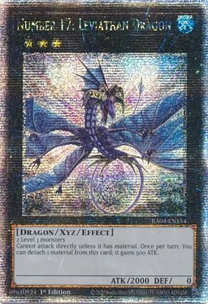 Number 17: Leviathan Dragon (Quarter Century Secret Rare) (RA04-EN154) - Quarter Century Stampede 1st Edition
