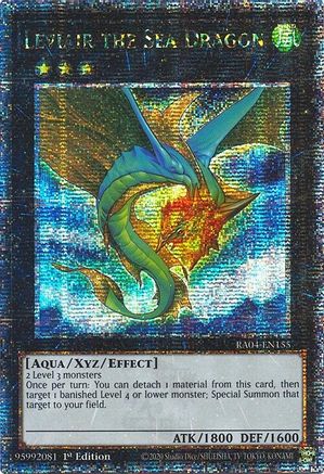 Leviair the Sea Dragon (Quarter Century Secret Rare) (RA04-EN155) - Quarter Century Stampede 1st Edition