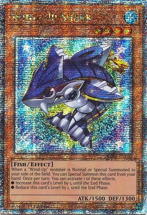 Wind-Up Shark (Quarter Century Secret Rare) (RA04-EN180) - Quarter Century Stampede 1st Edition