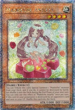 Madolche Anjelly (Quarter Century Secret Rare) (RA04-EN215) - Quarter Century Stampede 1st Edition