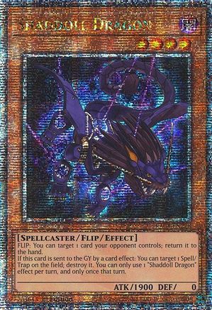 Shaddoll Dragon (Quarter Century Secret Rare) (RA04-EN228) - Quarter Century Stampede 1st Edition