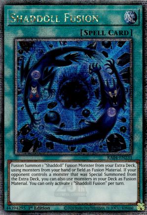 Shaddoll Fusion (Quarter Century Secret Rare) (RA04-EN231) - Quarter Century Stampede 1st Edition