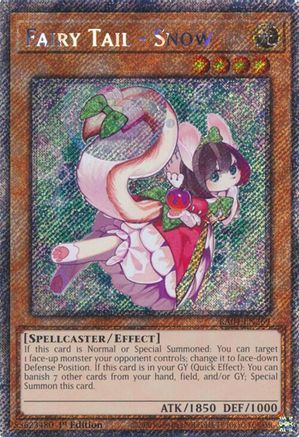 Fairy Tail - Snow (Platinum Secret Rare) (RA04-EN269) - Quarter Century Stampede 1st Edition