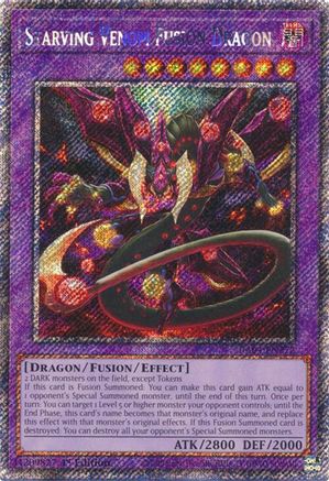 Starving Venom Fusion Dragon (Platinum Secret Rare) (RA04-EN272) - Quarter Century Stampede 1st Edition