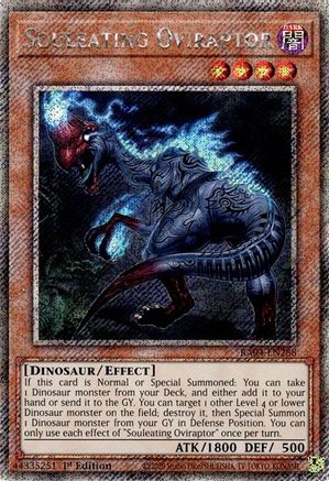 Souleating Oviraptor (Platinum Secret Rare) (RA04-EN288) - Quarter Century Stampede 1st Edition