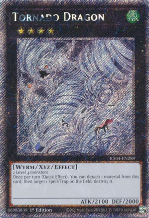 Tornado Dragon (Platinum Secret Rare) (RA04-EN289) - Quarter Century Stampede 1st Edition