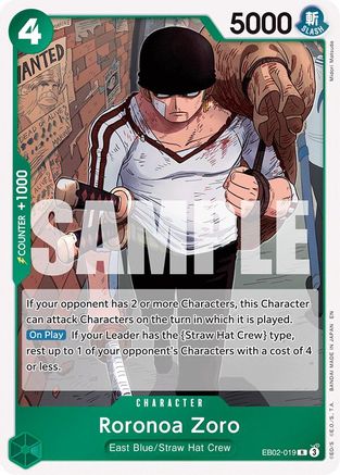 Roronoa Zoro (EB02-019) - Extra Booster: Anime 25th Collection Foil