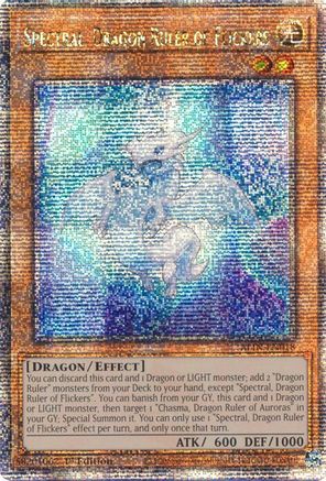 Spectral, Dragon Ruler of Flickers (Quarter Century Secret Rare) (ALIN-EN018) - Alliance Insight 1st Edition