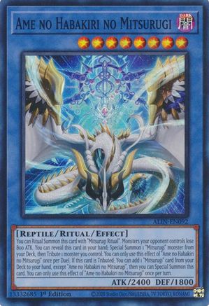 Ame no Habakiri no Mitsurugi (ALIN-EN092) - Alliance Insight