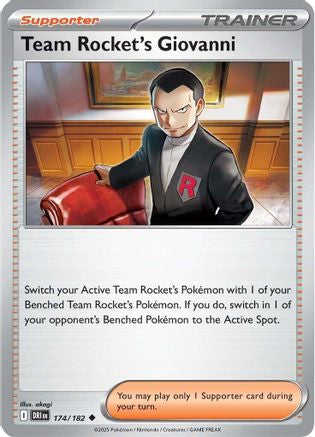 Team Rocket's Giovanni 174 - SV10 Destined Rivals Reverse Holofoil