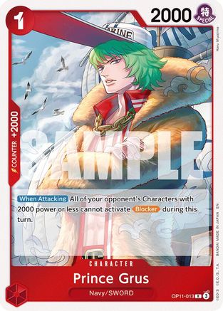 Prince Grus (OP11-013) - A Fist of Divine Speed Foil