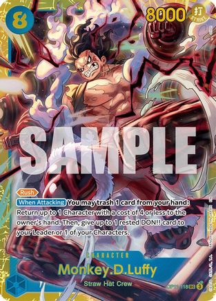 Monkey.D.Luffy (118) (OP11-118) - A Fist of Divine Speed Foil