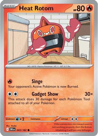 Heat Rotom 43 - SV10 Destined Rivals Reverse Holofoil