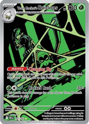Team Rocket's Spidops - 187/182 187 - SV10 Destined Rivals Holofoil