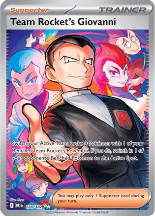 Team Rocket's Giovanni - 238/182 238 - SV10 Destined Rivals Holofoil