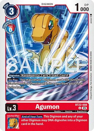 Agumon (BT22-008) - Cyber Eden