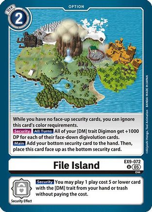 File Island (EX9-072) - Versus Monsters