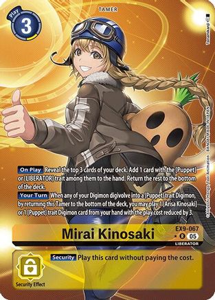 Mirai Kinosaki (Alternate Art) (EX9-067) - Versus Monsters Foil
