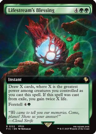 Lifestream's Blessing (Extended Art) (FIC-122) - Commander: FINAL FANTASY Foil