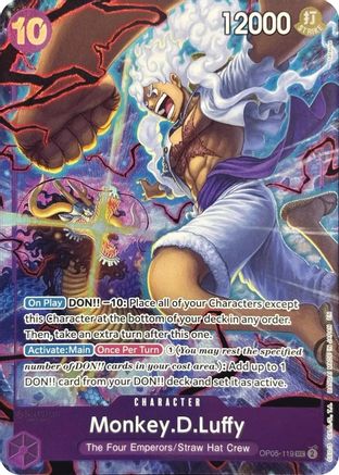 Monkey.D.Luffy (119) (English Version 2nd Anniversary Set) (OP05-119) - One Piece Promotion Cards Foil