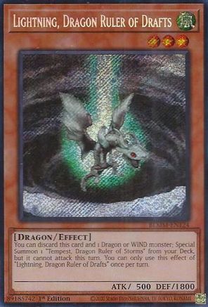 Lightning, Dragon Ruler of Drafts (BLMM-EN124) - Battles of Legend: Monster Mayhem 1st Edition