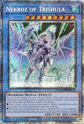 Nekroz of Trishula (Starlight Rare) (BLMM-EN132) - Battles of Legend: Monster Mayhem 1st Edition