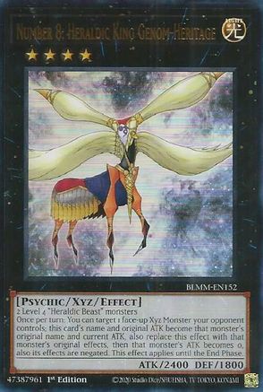Number 8: Heraldic King Genom-Heritage (BLMM-EN152) - Battles of Legend: Monster Mayhem 1st Edition