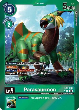 Parasaurmon (Limited Foil) (EX9-040) - Versus Monsters Foil