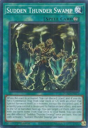 Sudden Thunder Swamp (DUAD-EN072) - Duelist's Advance 1st Edition