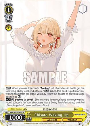 Chisato Waking Up (LRC-WE47-E05 N) - Lycoris Recoil Premium Booster