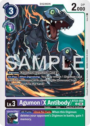 Agumon (X Antibody) (BT22-068) - Cyber Eden