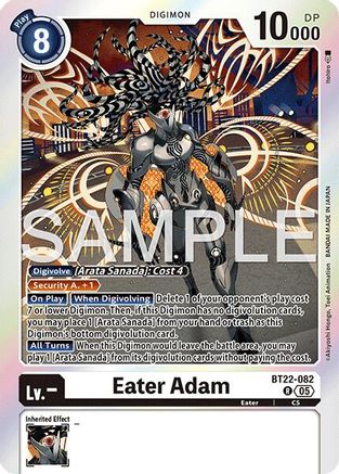 Eater Adam (BT22-082) - Cyber Eden Foil