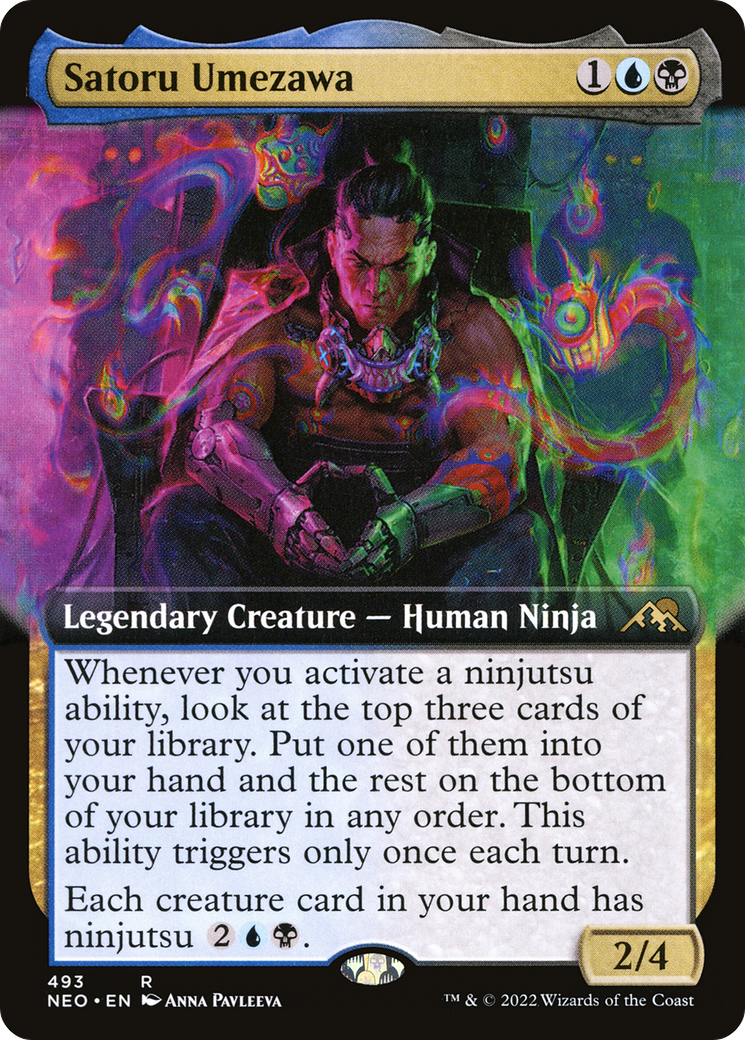 Satoru Umezawa (NEO-493) - Kamigawa: Neon Dynasty: (Extended Art) Foil