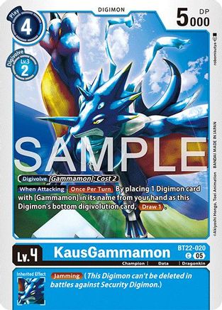 KausGammamon (BT22-020) - Cyber Eden