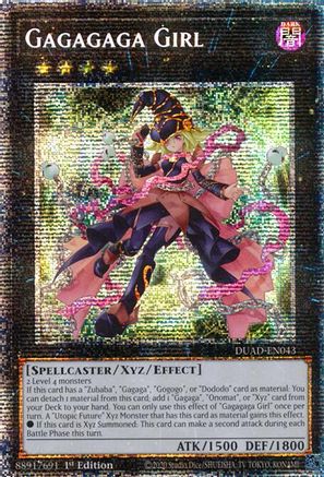 Gagagaga Girl (Starlight Rare) (DUAD-EN043) - Duelist's Advance 1st Edition