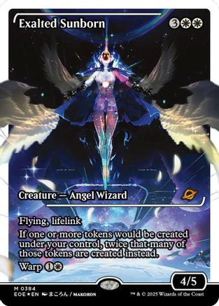 Exalted Sunborn (Showcase) (Fracture Foil) (EOE-384) - Edge of Eternities Foil