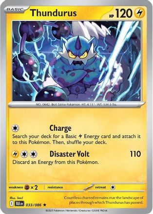 Thundurus 33 - SV Black Bolt Holofoil