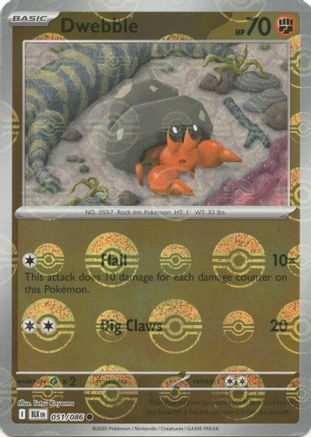 Dwebble (Poke Ball Pattern) 51 - SV Black Bolt Holofoil