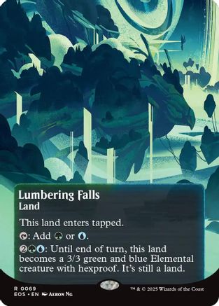 Lumbering Falls (0056) (Borderless) (EOS-069) - Edge of Eternities: Stellar Sights Foil