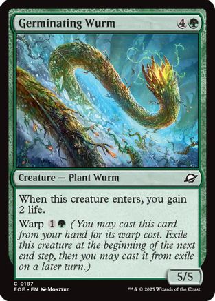 Germinating Wurm (EOE-187) - Edge of Eternities Foil