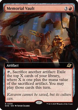 Memorial Vault (Extended Art) (EOE-336) - Edge of Eternities
