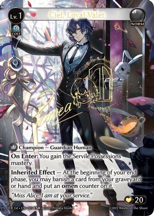 Ciel, Loyal Valet (CSR) (005) - Distorted Reflections Foil