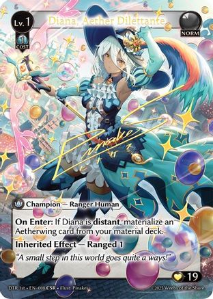 Diana, Aether Dilettante (CSR) (008) - Distorted Reflections Foil