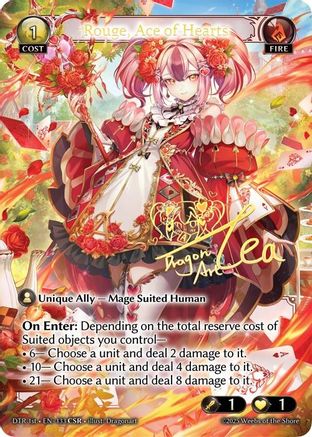 Rouge, Ace of Hearts (CSR) (133) - Distorted Reflections Foil