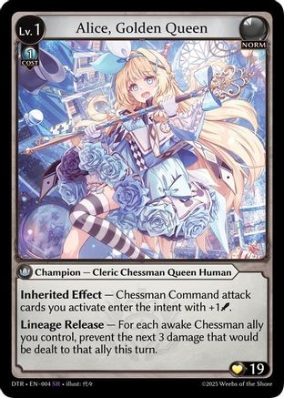 Alice, Golden Queen (004) - Distorted Reflections Foil